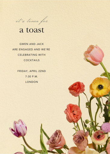 Prairial Photo - Engagement Party Invitation by Putnam & Putnam - Back