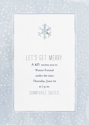 The Blizzard of 2013 by Paperless Post