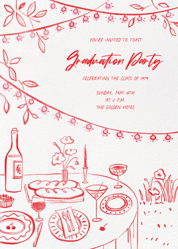 Under the Lights - Graduation Party Invitation by Paperless Post