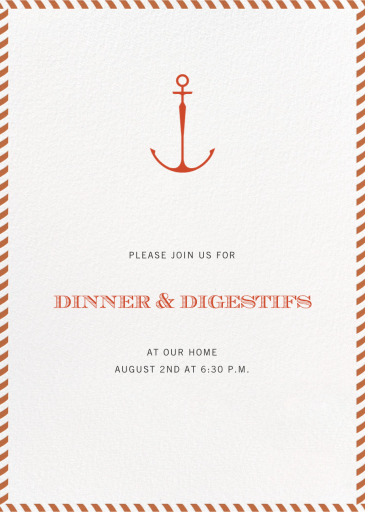 Stripe Border - Cocktail Party Invitation by Paperless Post