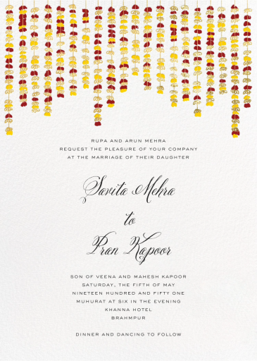 Under the Toran - Wedding Invitation by Paperless Post