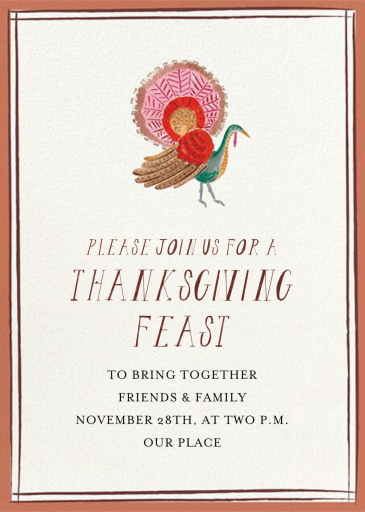 Regal Turkey - Invitation by Mr. Boddington's Studio