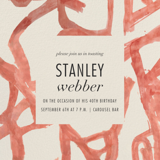 Graffito - Invitation by Kelly Wearstler