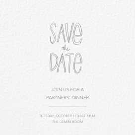 Save The Date Handwriting - Event Save the Date by Linda and Harriett