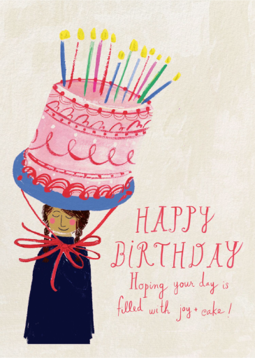 Wearable Cake - Birthday Card by Mr. Boddington's Studio