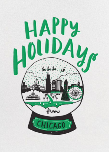 Snow Globe Hello!Lucky - Holiday Card by Hello!Lucky