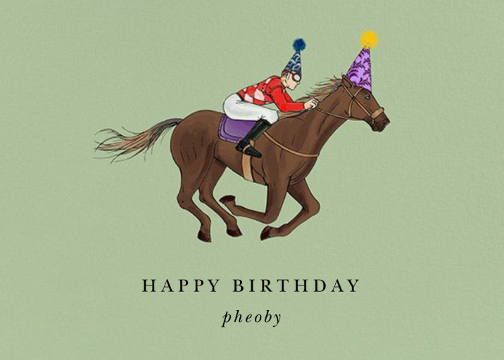 Thoroughbred Birthday - Birthday Card by Paperless Post