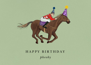 Thoroughbred Birthday - Birthday Card by Paperless Post