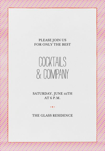 The Prepster - Cocktail Party Invitation by Mr. Boddington's Studio