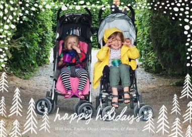 Pollenpine Snow - Holiday Card by Linda and Harriett