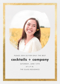 Painted Circle (Foil) by Paperless Post