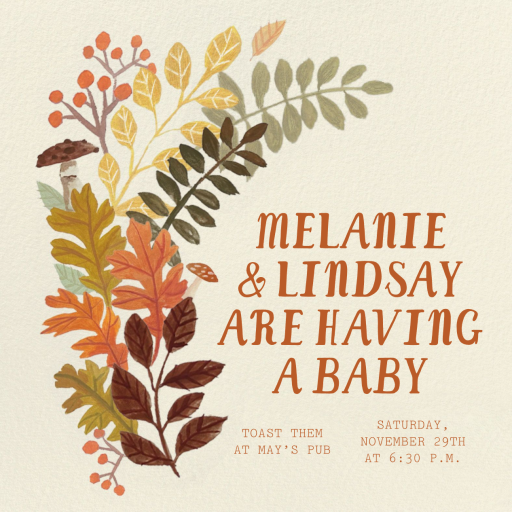 Autumn Baby by Paperless Post