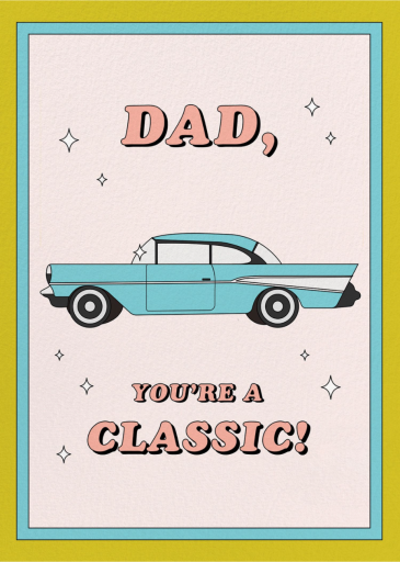 Classic Car Dad by Party Mountain