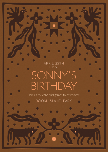 Kindred Spirits - Birthday Invitation by Rubinski Works