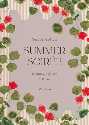 Provence Garden - Invitation by Tara Roma Gill
