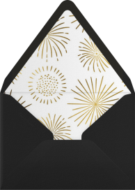 New Year Fireworks - Paperless Post Envelope