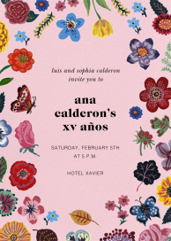 La Vie En Rose - Quinceañera Invitation by Nathalie Lété