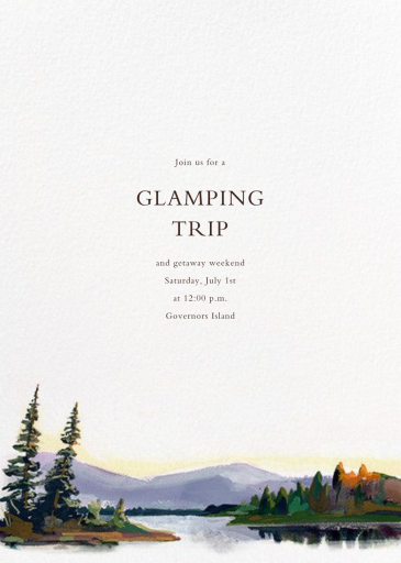 Oneida - Glamping Invitation by Paperless Post
