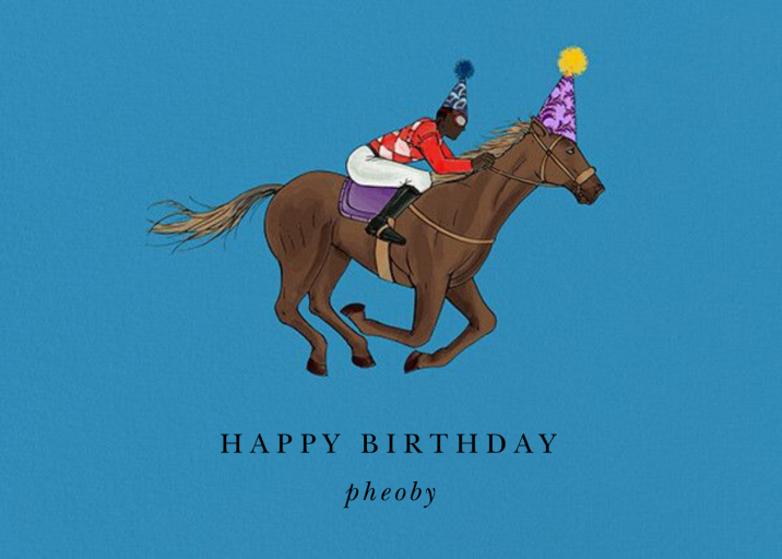 Thoroughbred Birthday - Birthday Card by Paperless Post