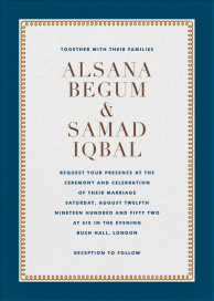 Bold Line (Tall) - Wedding Invitation by The Indigo Bunting