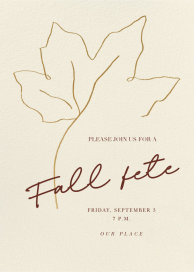 Hint of Fall - Fall Party Invitation by Paperless Post