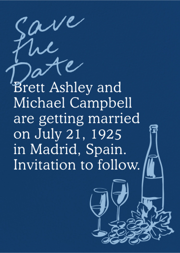 Vino Toast - Save the Date by Paperless Post