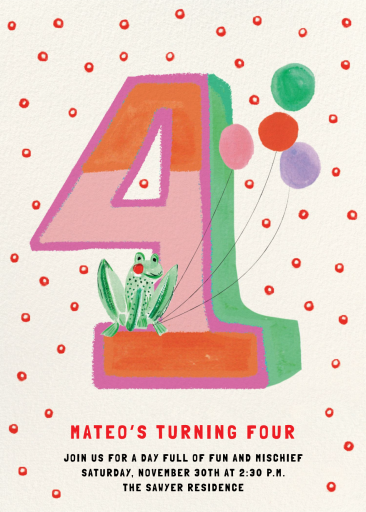 Birthday Critters - Birthday Invitation by Mr. Boddington's Studio