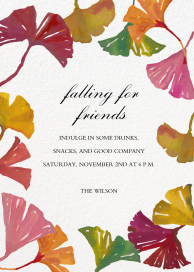 Ginkgo Leaves - Invitation by Happy Menocal