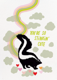 Skunk in Love - Love and Romance Card by Hartland Cards