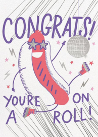 On A Roll - Business Greeting Card by Hello!Lucky