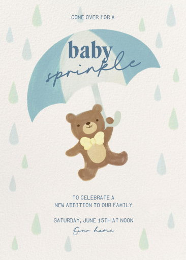 Beary Special Sprinkle - Baby Shower Invitation by Paperless Post