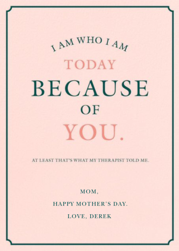 A Therapeutic Mom by Derek Blasberg