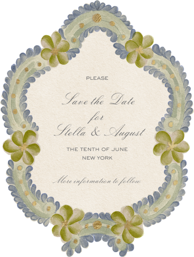 Flowery Pendant - Invitation by Fin Fellowes