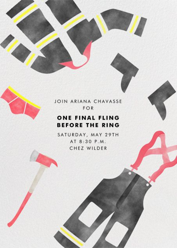 Hot in Herre - Bachelorette Party Invitation by Paperless Post