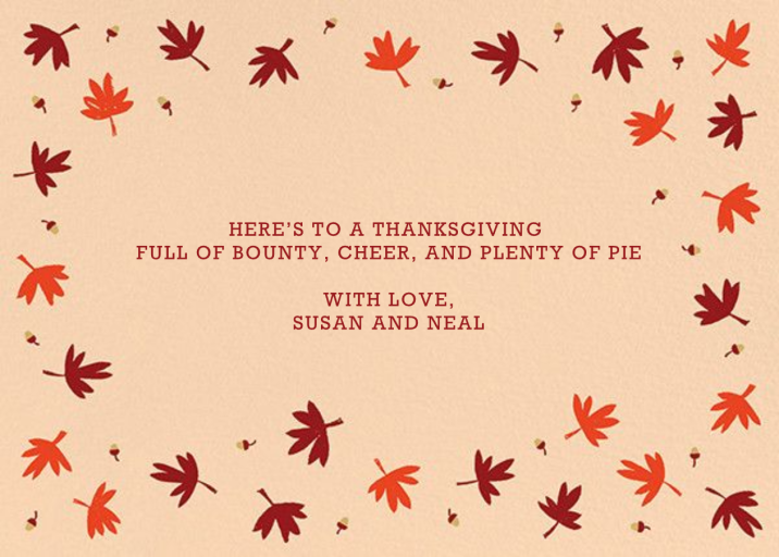 Ever Thankful - Thanksgiving Card by Paperless Post - Back