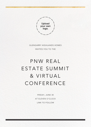 Minimal Foil Border by Paperless Post