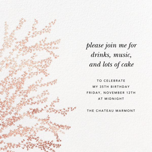 Forsythia Branch - Birthday Invitation by Paperless Post