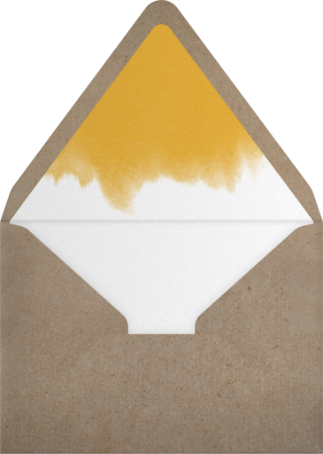 Watercolor Fall Leaves - Paperless Post Envelope