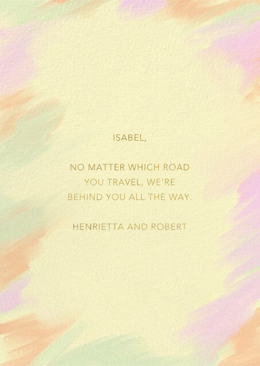 Radical - Encouragement Card by Paperless Post - Back