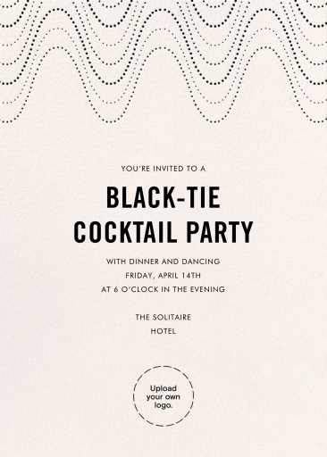 Stippled Waves Logo - Business Event Invitation by kate spade new york