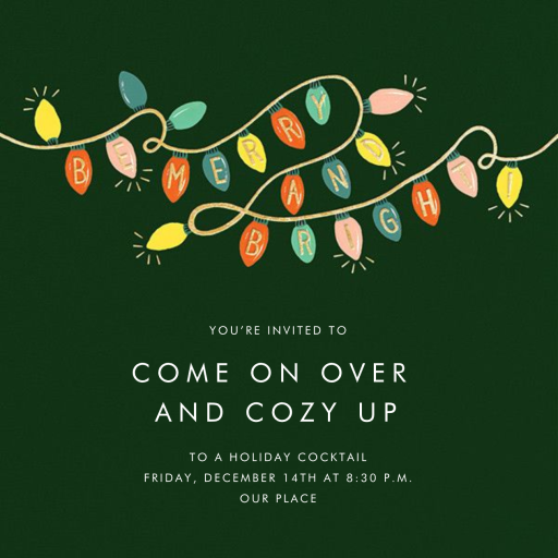 Glow Strings Attached - Holiday Party Invitation by Rifle Paper Co.