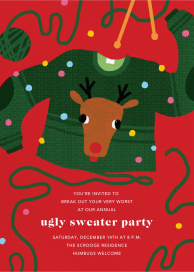 Red-Nosed Knitter by Paperless Post