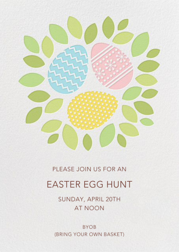Easter Nest - Easter Invitation by Petit Collage