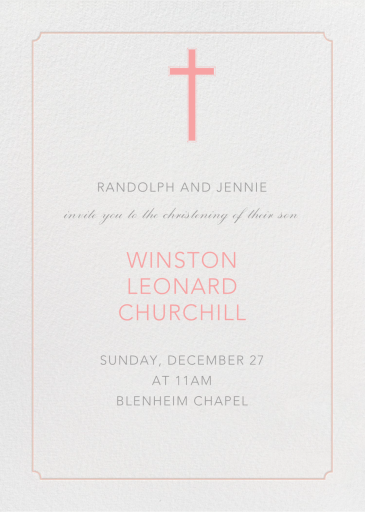 Indented Rounded Corners Tall - First Communion Invitation by Paperless Post