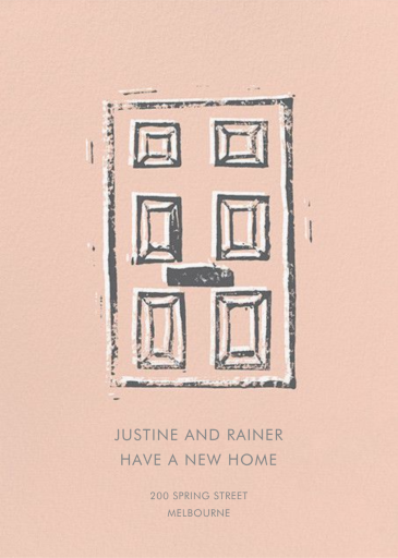 Impression - Moving Announcement by Kelly Wearstler