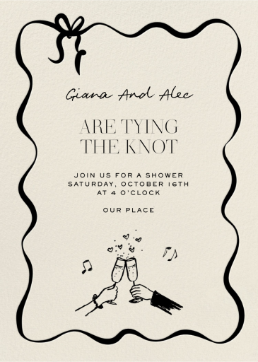 Set the Tune - Bridal Shower Invitation by Pulp Templates Co.