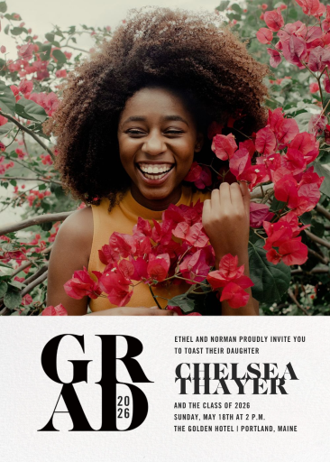 Graduated Check Photo - Celebration Invitation by Paperless Post