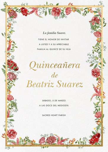 Espelette - Quinceañera Invitation by Paperless Post