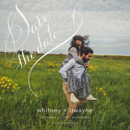 Save The Date Flourish Photo by Bernard Maisner