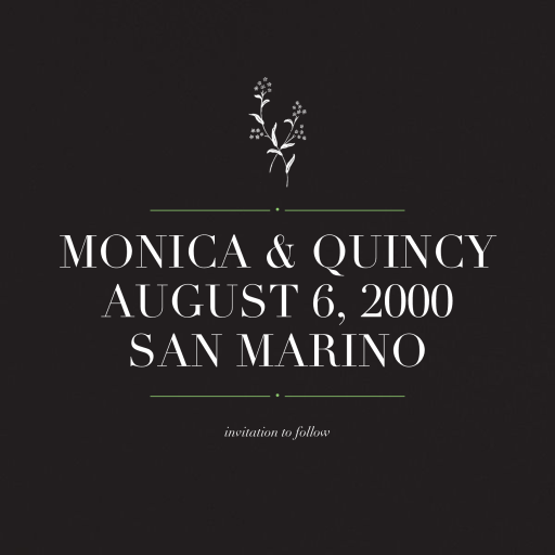 Black - Save the Date by Paperless Post